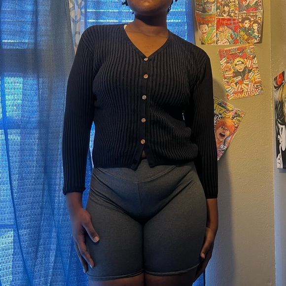 Robert Scott cute black cardigan - Picture 1 of 4